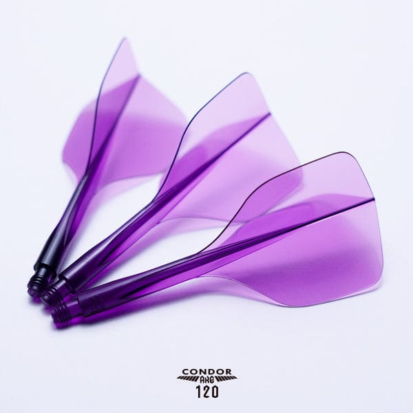 Condor AXE 120 Dart Flights - Small - Clear Purple