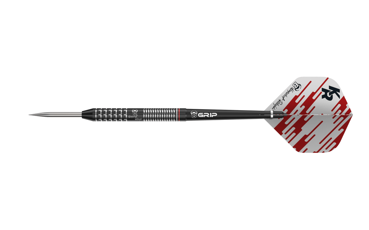 BULL'S Krysztof Ratajski Darts - Steel Tip - 90% Tungsten - Black