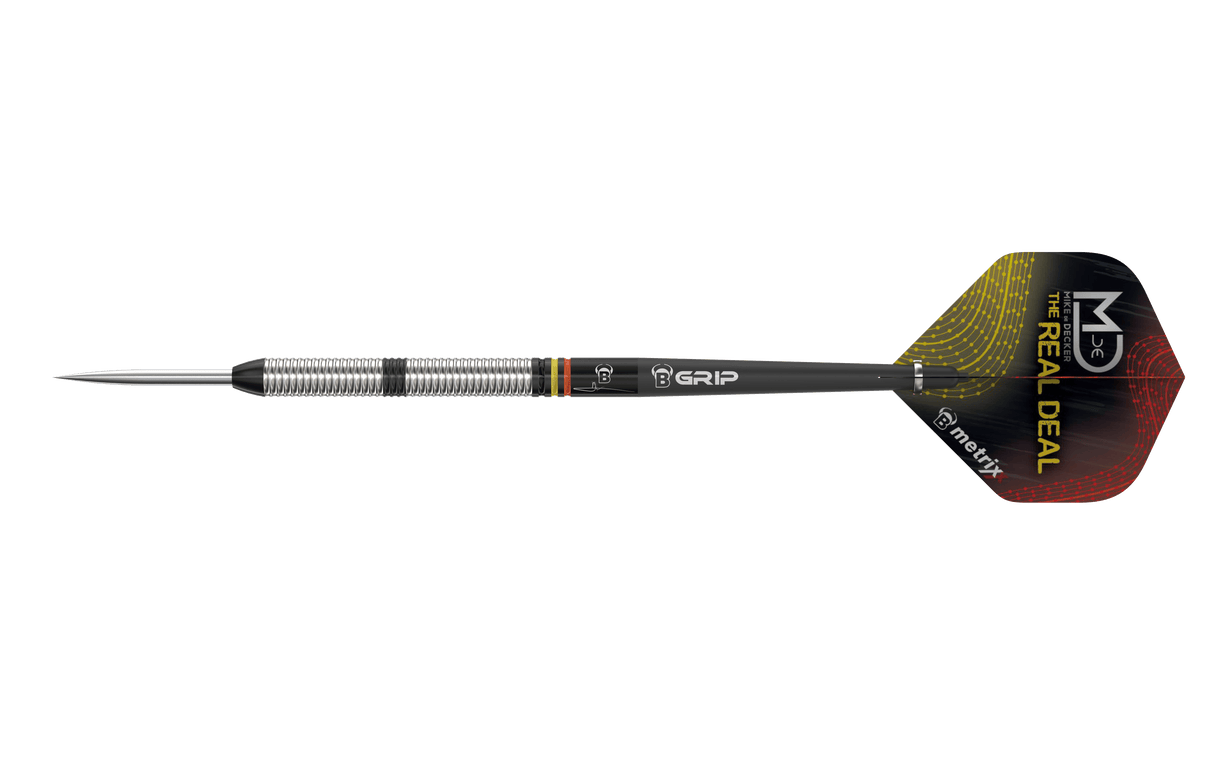 BULL'S Mike de Decker Darts - Steel Tip - 90% Tungsten - Black