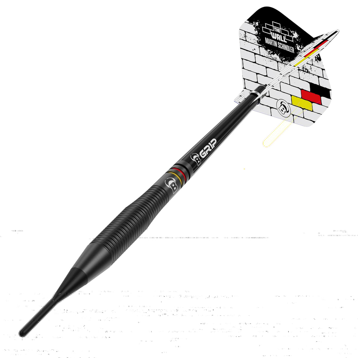 BULL'S Martin Schindler Darts - Soft Tip - Black Brass - 18g