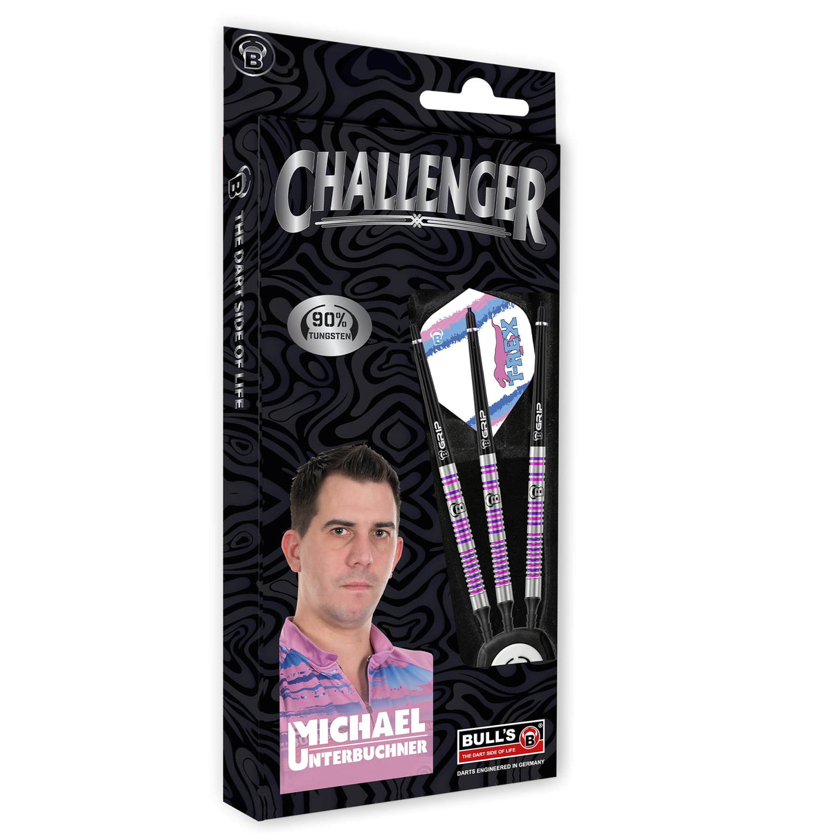 BULL'S Challenger Darts - Soft Tip - 90% Tungsten - Michael Unterbuchner - 23g