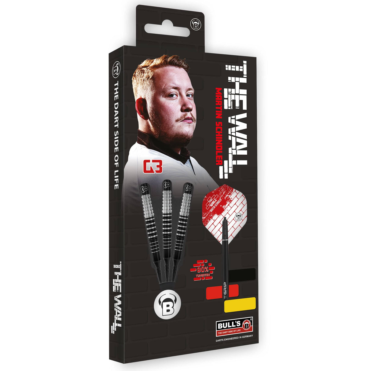 BULL'S Martin Schindler Darts - Soft Tip - 90% Tungsten - G3