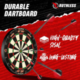 Ruthless Animal Home Darts Centre - Hotshot Dartboard in Cabinet - Gorilla