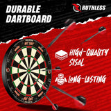 Ruthless Animal Home Darts Centre - Hotshot Dartboard in Cabinet - Eagle