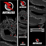 Ruthless Dragon Dart Mat - Carpet Mat - 290cm x 60cm - Black & Grey