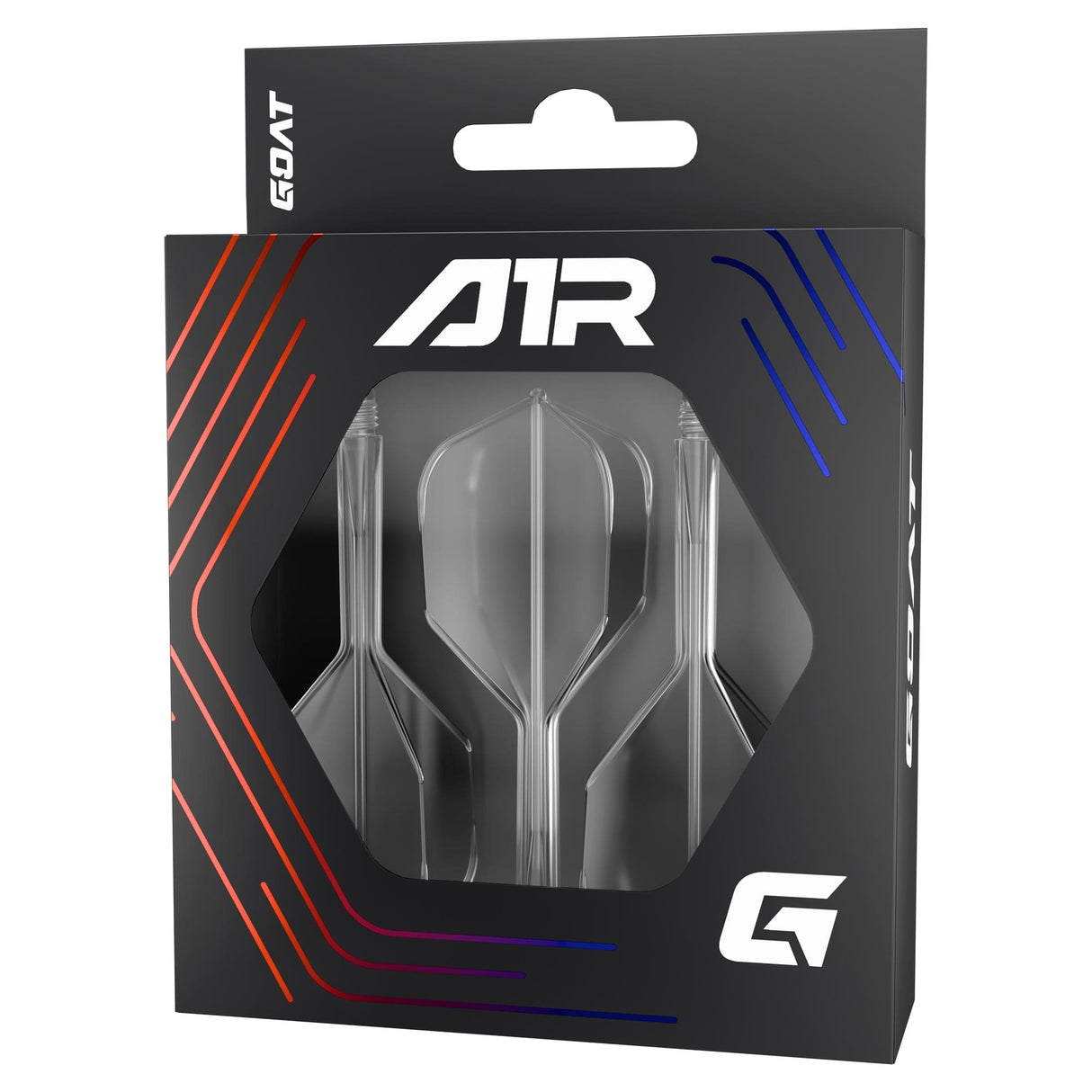 Goat A1R Dart Flights - Moulded Flight & Shaft System - Standard No6 - Clear