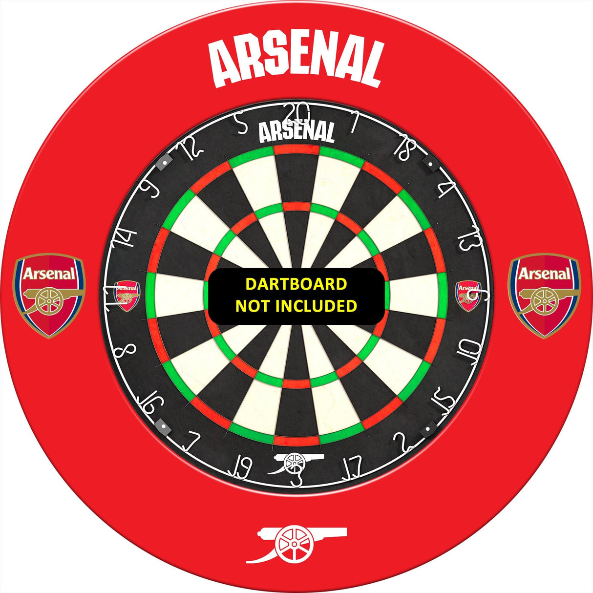 Arsenal FC Dartboard Surround - Official Licensed - The Gunners - S1 - Red - Logo