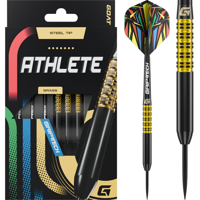 Goat Athlete Darts - Steel Tip - Brass - Yellow - 12g