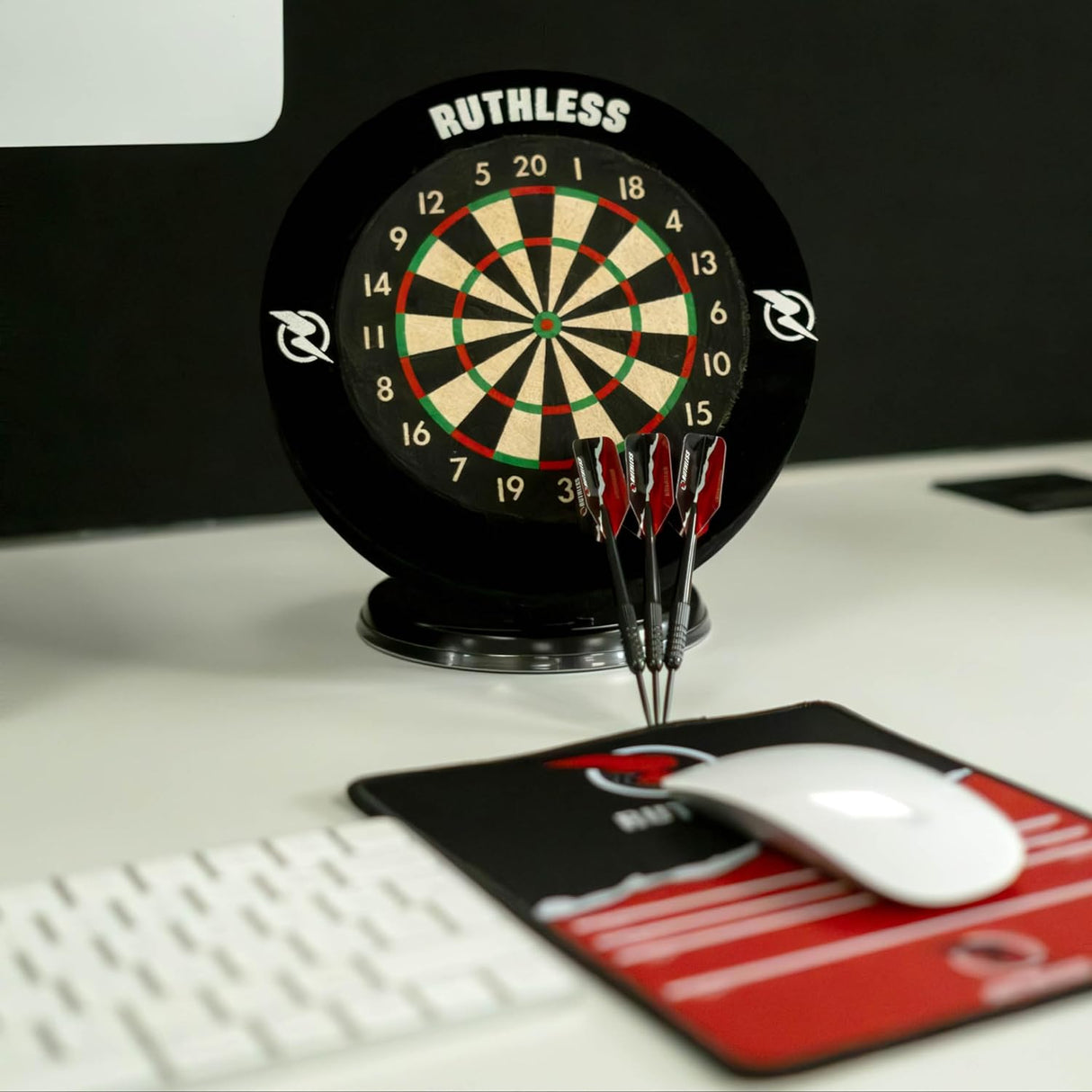 Ruthless Mini Desktop Dartboard and Surround Set