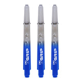 BULL'S B-Grip TT Shaft - Polycarbonate - Clear & Blue Medium