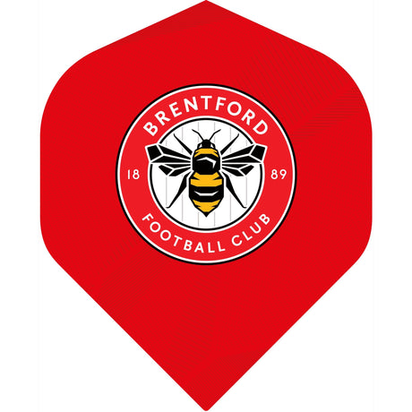 Brentford FC - Official Licensed - The Bees - Dart Flights - No2 - Std - F2 - Red