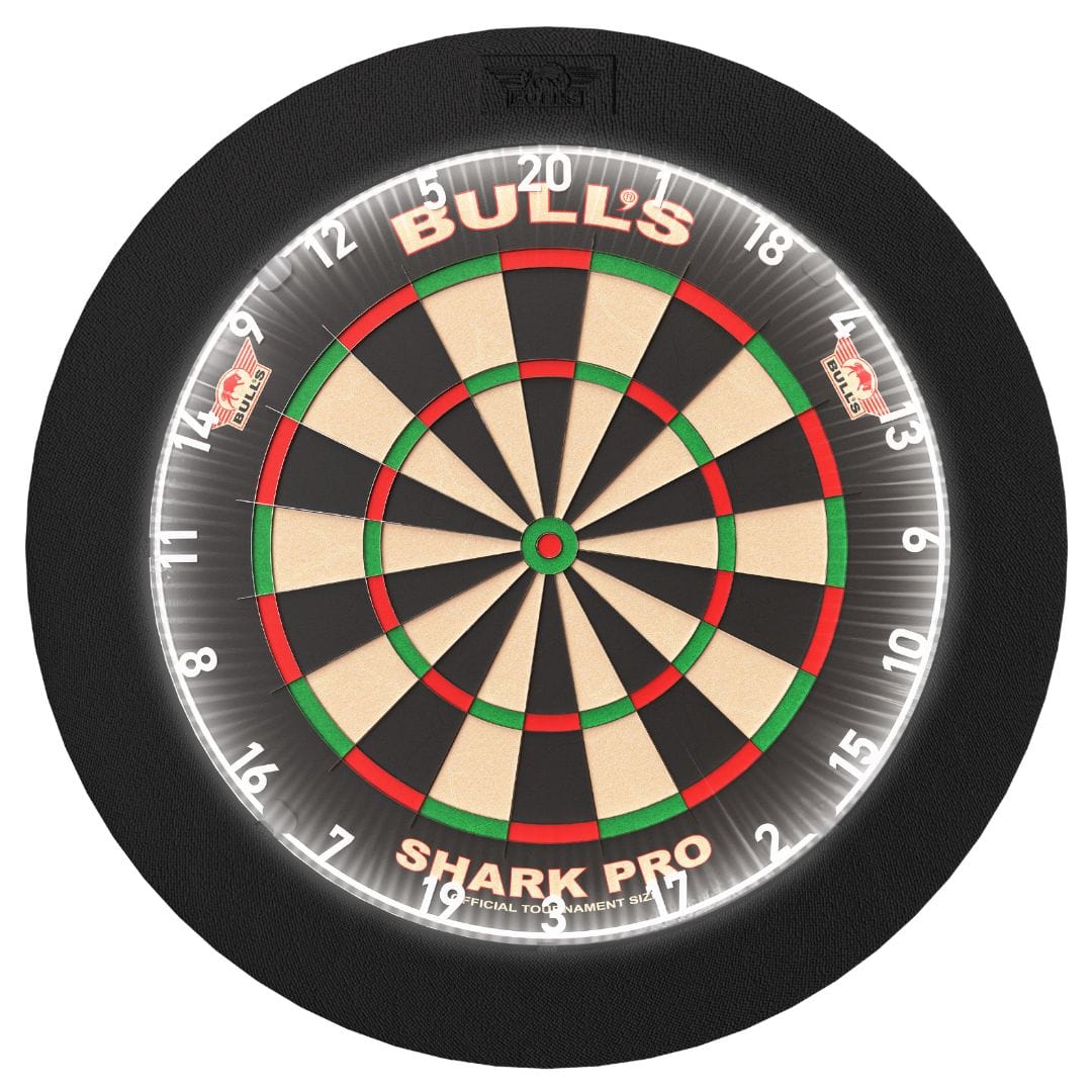 Bulls Domus Dartboard Set - Professional - Shark Board, Surround and Darts