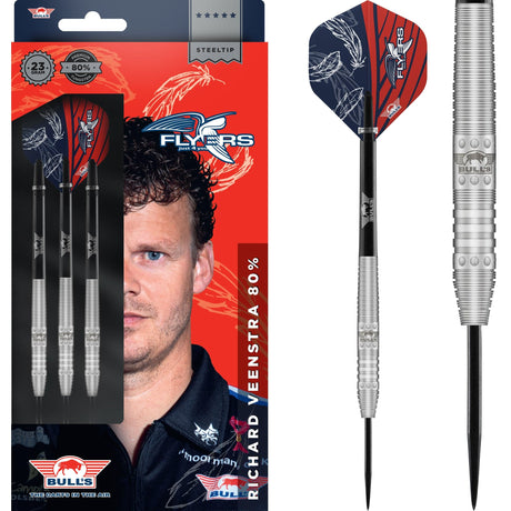 Bulls Richard Veenstra Darts - Steel Tip - 80% - Natural 23g