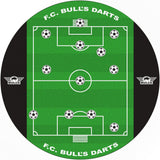 Bulls Football Dartboard - Game Board - Tournament Size Bristle Board