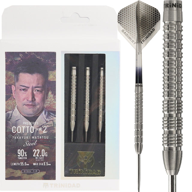 Trinidad Pro Darts - Steel Tip - 90% Tungsten - Cotto 2 - 22g