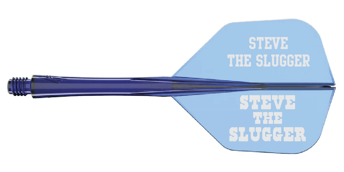 Caliburn SUP Flights - Moulded Flight & Shaft - Standard No6 - Two Tone