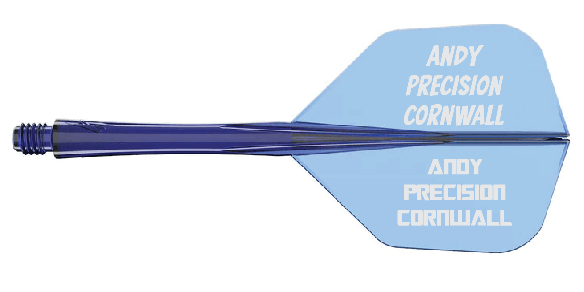 Caliburn SUP Flights - Moulded Flight & Shaft - Standard No6