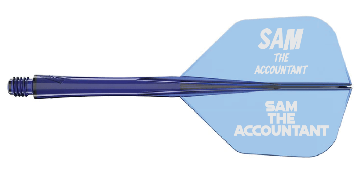 Caliburn SUP Flights - Moulded Flight & Shaft - Standard No6