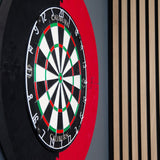 Caliburn EVA Dartboard Surround - Jigsaw 4 Piece - Lightweight - Black & Red