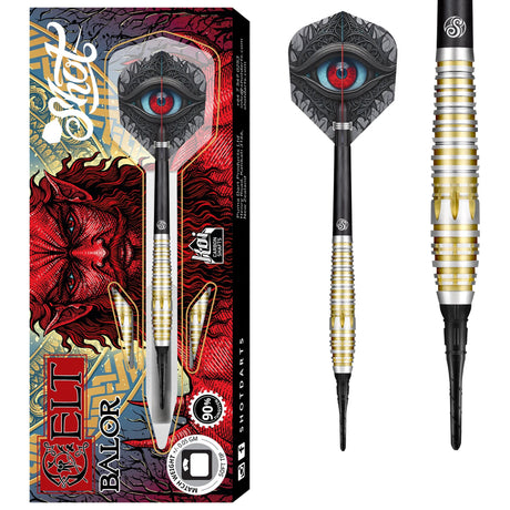 Shot Celt Darts - Soft Tip - 90% Tungsten - Balor