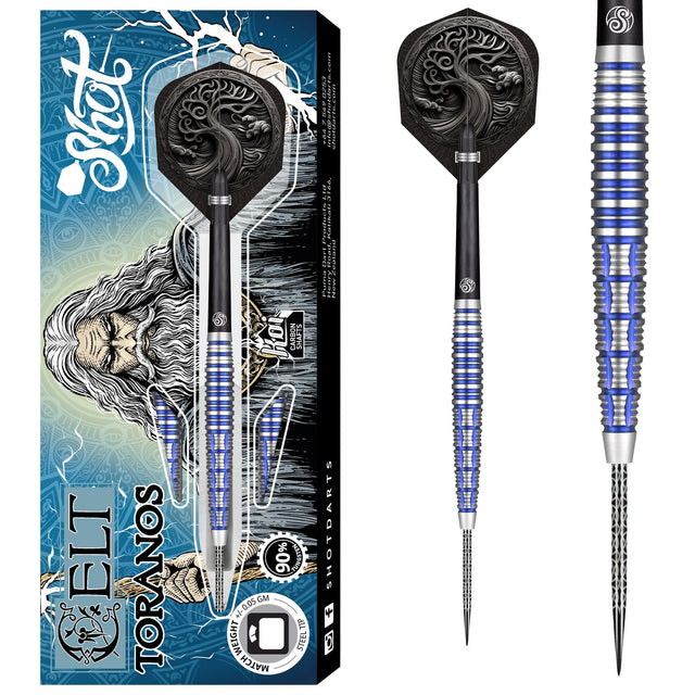 Shot Celt Darts - Steel Tip - 90% Tungsten - Toranos