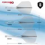 Mission Force 90 - New Moulded Flight & Shaft System - Clear - Standard No6