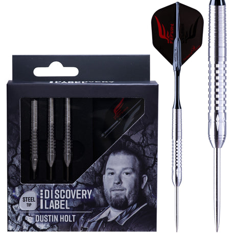 Cosmo Discovery Label Darts - Steel Tip - 90% Tungsten - Dustin Holt - 22g