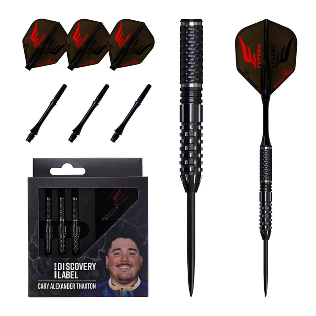 Cosmo Discovery Label Darts - Steel Tip - 90% Tungsten - Cary Alexander Thaxton - 22g