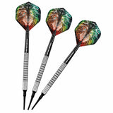 Mission Dominik Grüllich Darts - Soft Tip - 95% Tungsten - Silver-Black Rings