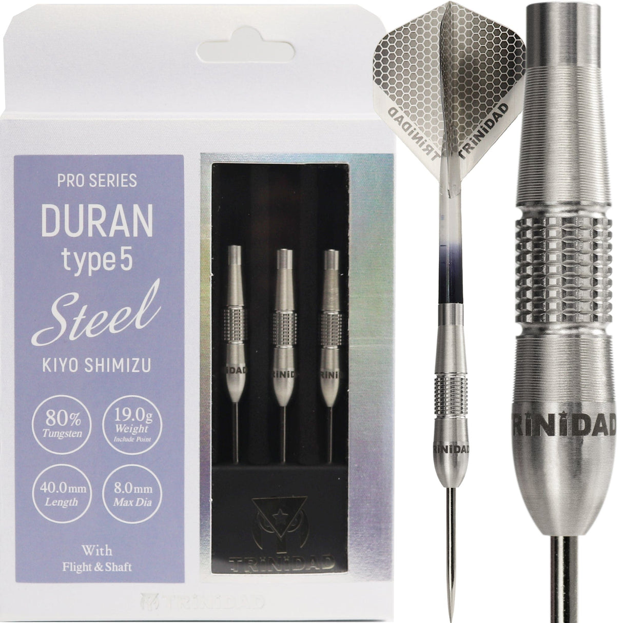 Trinidad Pro Darts - Steel Tip - 80% Tungsten - Duran 5 - 19g