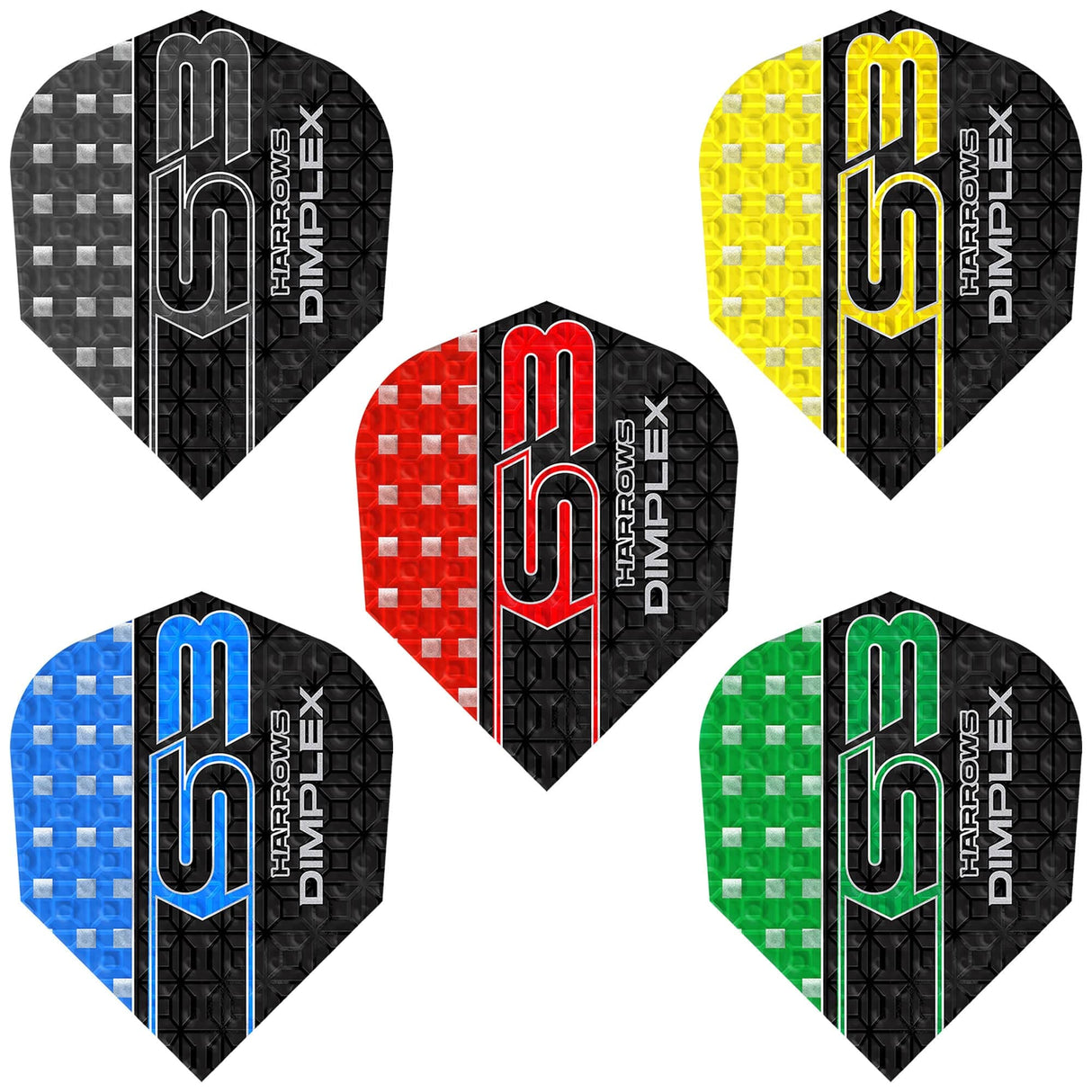 Harrows Dimplex S3 Dart Flights - 100 Micron - Standard No6