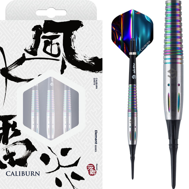 Caliburn Element Darts - Soft Tip - 90% Tungsten - Wind - 17.5g