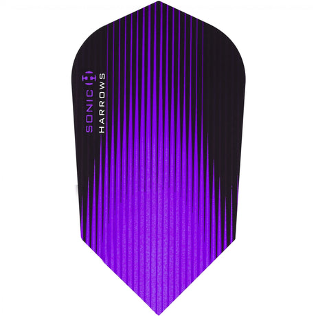 Harrows Sonic Dart Flights - Slim Shape - 100 Micron - Purple - 100 Sets (300 Flights)