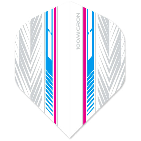 Designa Racing Flights - Standard No2 - 100 Micron - Cyan & Magenta