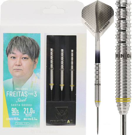 Trinidad Pro Darts - Steel Tip - 90% Tungsten - Freitas 3 - 21g