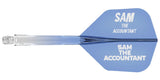 Mission Force 90 - New Moulded Flight & Shaft System - Standard No2 - Gradient - Transparent Blue