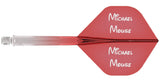 Mission Force 90 - New Moulded Flight & Shaft System - Standard No2 - Gradient - Transparent Red