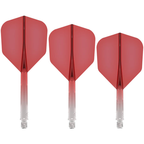 Mission Force 90 - New Moulded Flight & Shaft System - Standard No6 - Gradient - Transparent Red