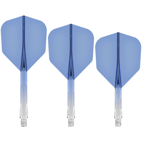 Mission Force 90 - New Moulded Flight & Shaft System - Standard No6 - Gradient - Transparent Blue