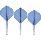 Mission Force 90 - New Moulded Flight & Shaft System - Standard No2 - Gradient - Transparent Blue