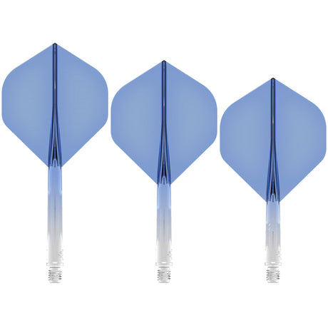 Mission Force 90 - New Moulded Flight & Shaft System - Standard No2 - Gradient - Transparent Blue