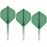 Mission Force 90 - New Moulded Flight & Shaft System - Standard No2 - Gradient - Transparent Green