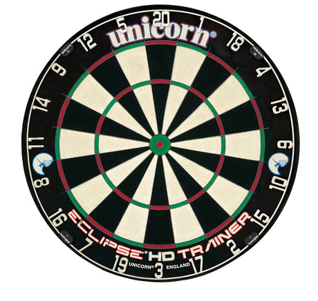 Unicorn Eclipse HD Trainer Dartboard - Thinner Doubles and Trebles