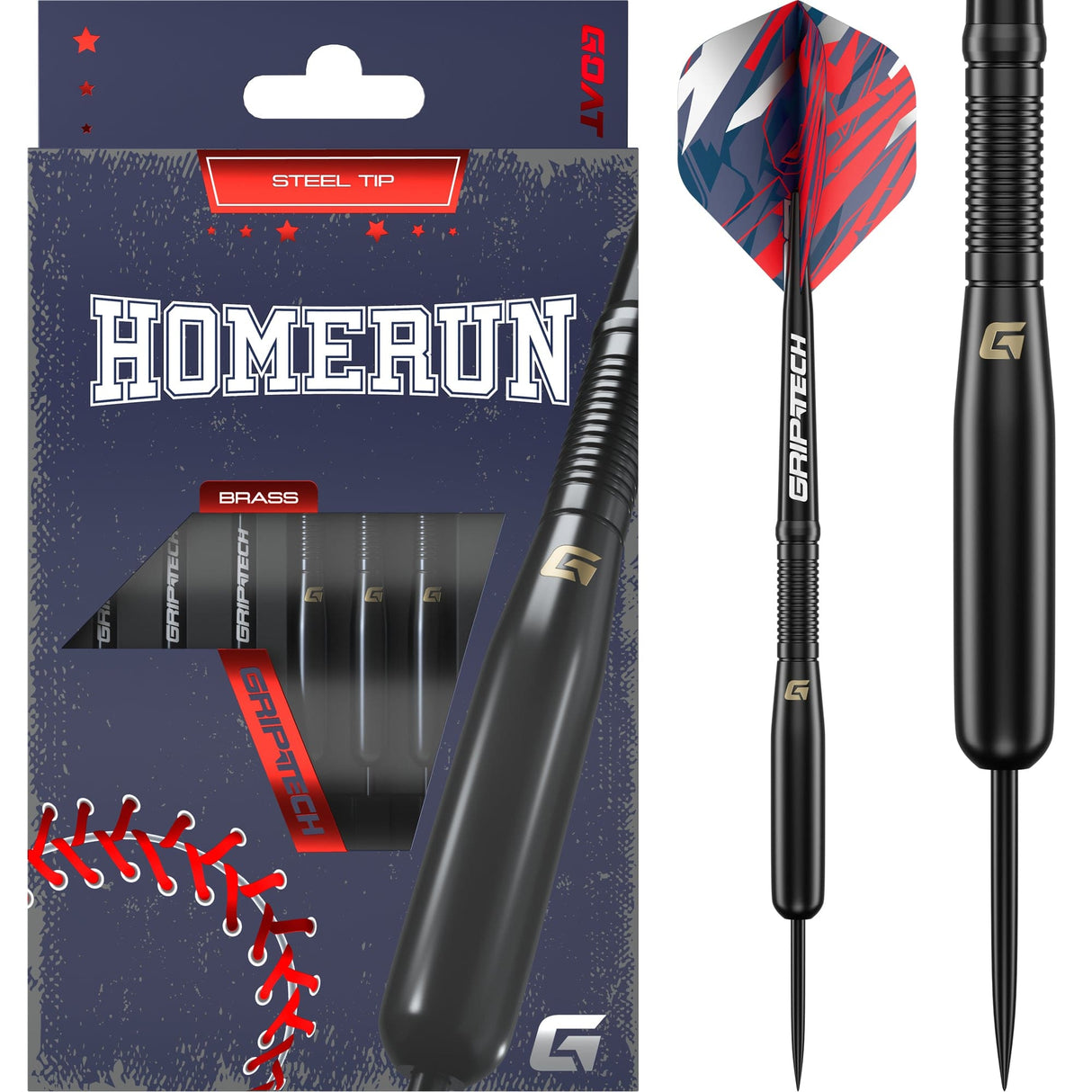 Goat Homerun Darts - Steel Tip - Black Brass - 15g