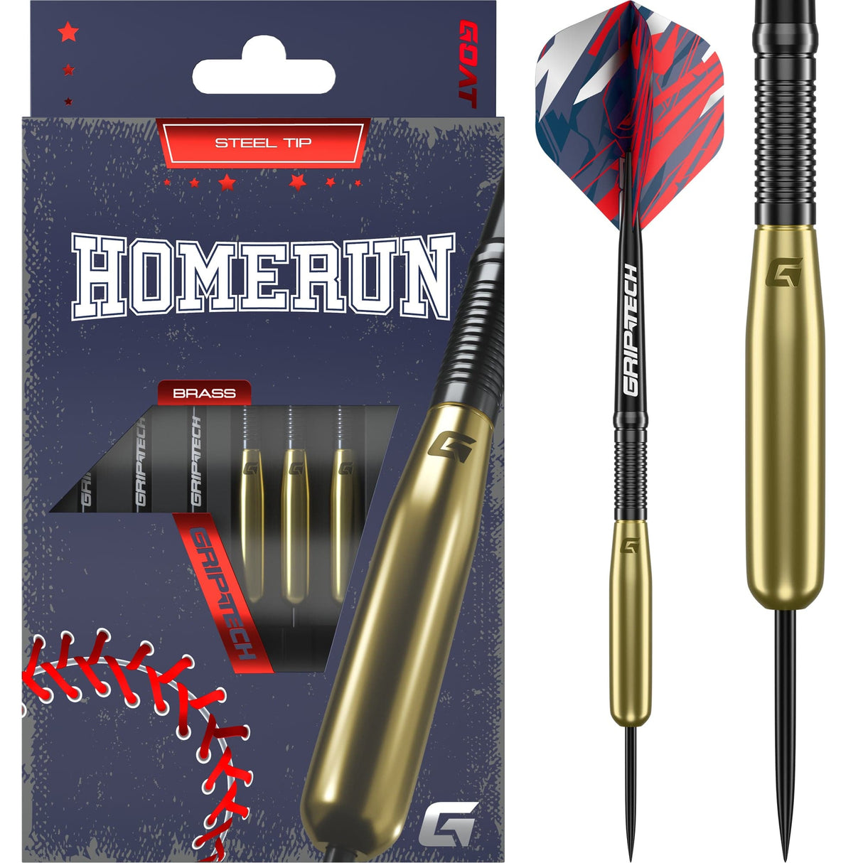 Goat Homerun Darts - Steel Tip - Brass - 15g