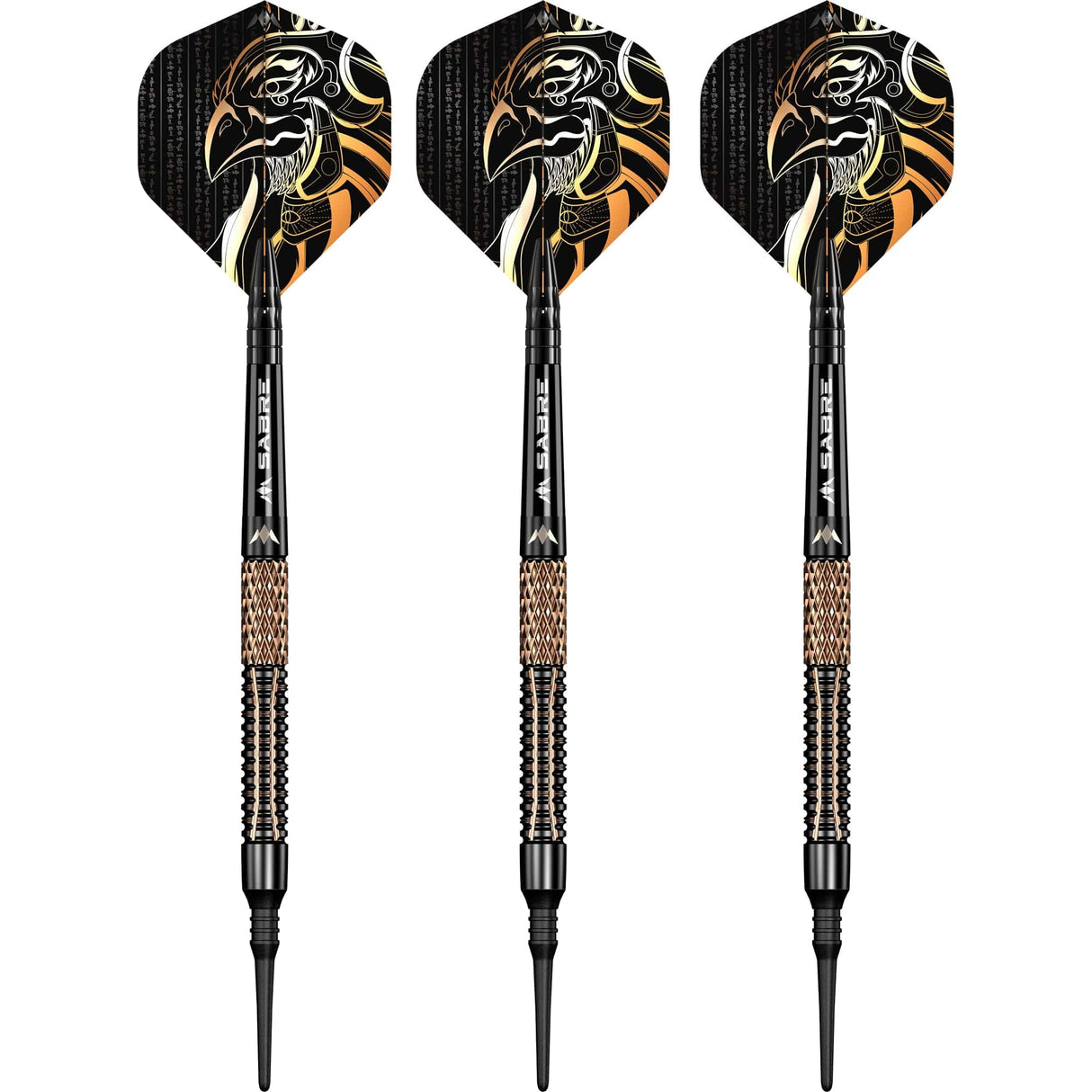 Mission Horus Darts - Soft Tip - 97.5% Tungsten - Black & Bronze Electro