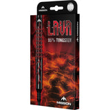 Mission Lava Darts - Soft Tip - 95% Tungsten - Black & Red Electro