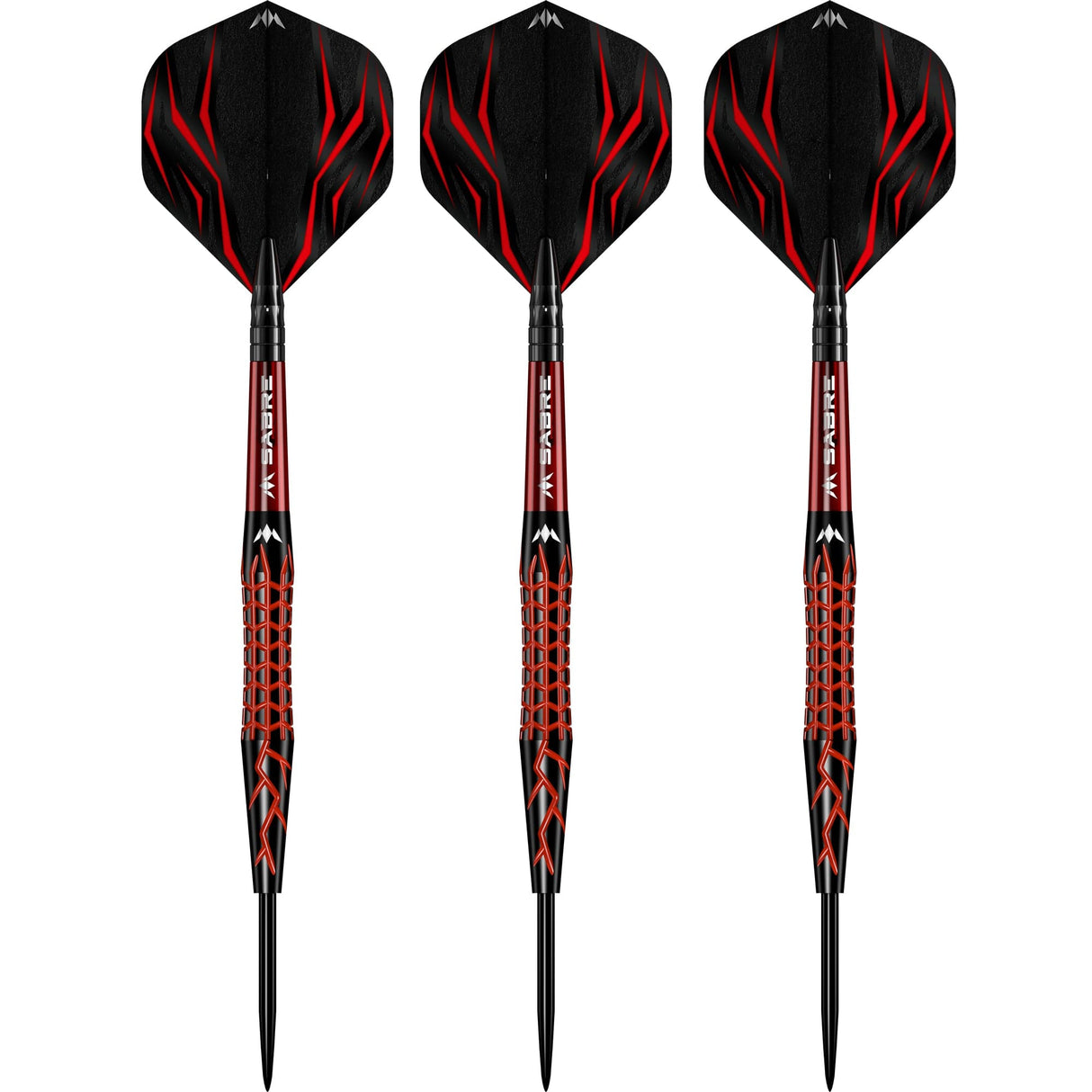 Mission Lava Darts - Steel Tip - 95% Tungsten - Black & Red Electro