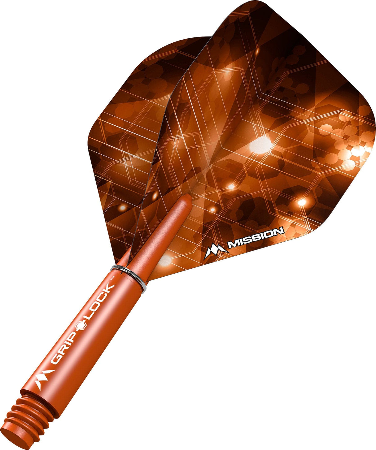 Mission Astral Dart Flights Combo With Griplock Shafts Orange / Short