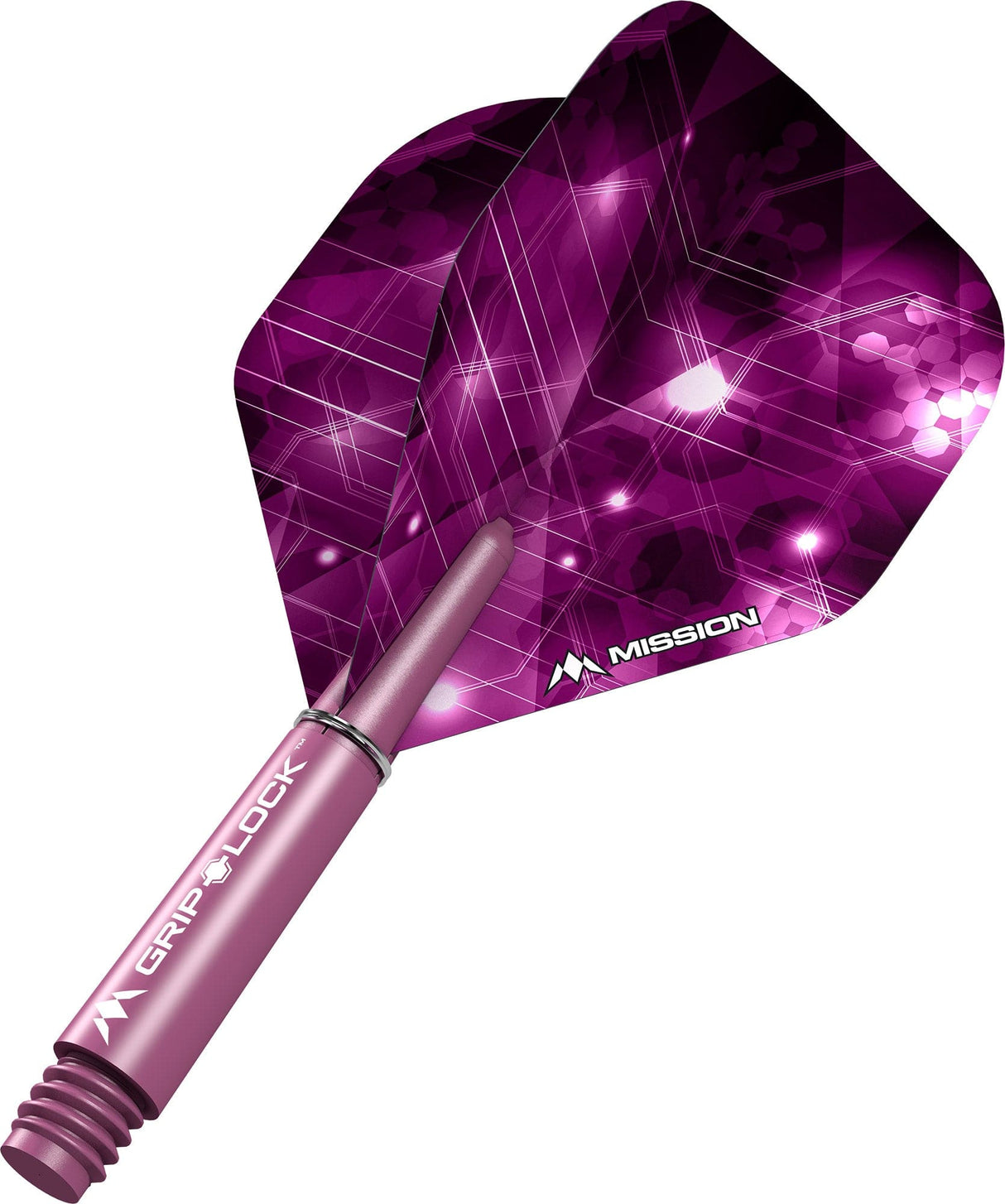 Mission Astral Dart Flights Combo With Griplock Shafts Pink / Short